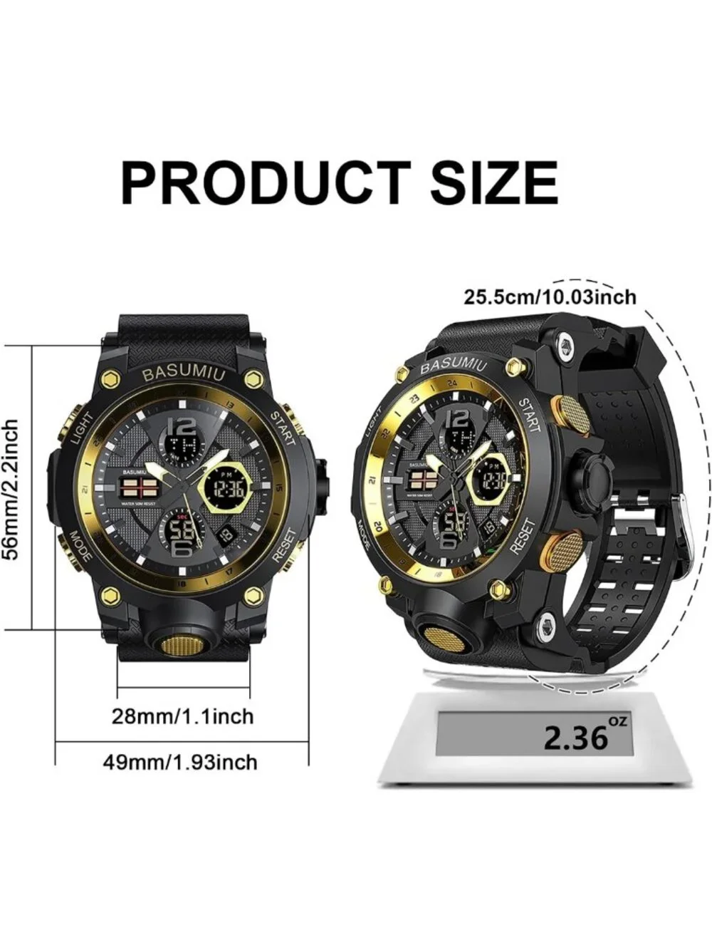 Waterproof Military Digital Sports Watch for Men - Durable, Stylish & Functional